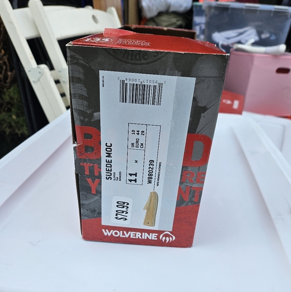 Wolverine Suede Moc Slipper Size 10 - Picture 6 of 6